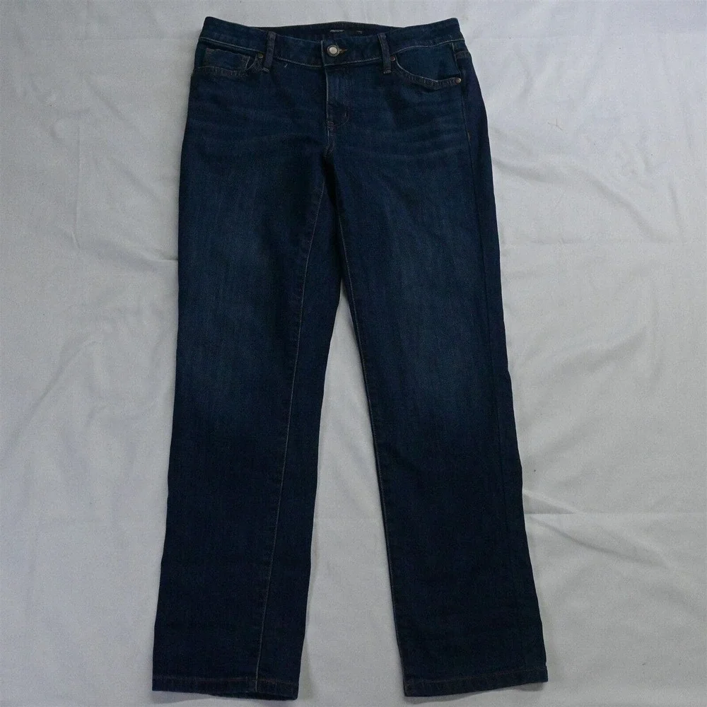 Simply Vera by Vera Wang 6 Mid Rise Capri Dark Wash Stretch Denim Jeans